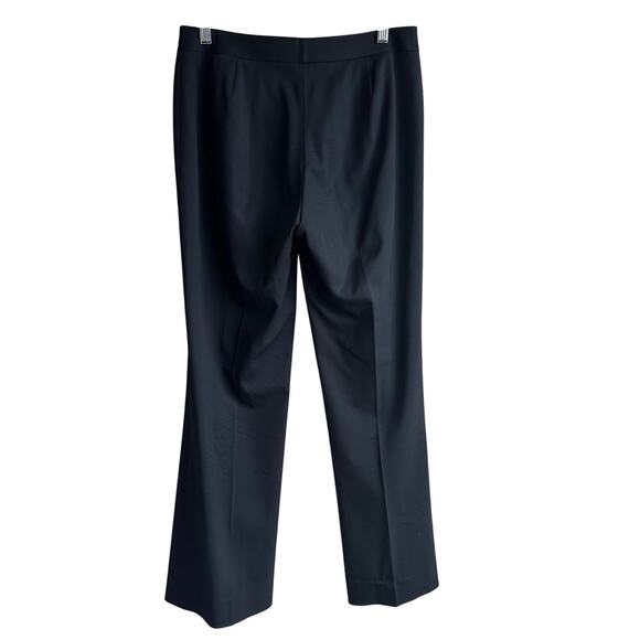 Lafayette 148 Women's Menswear Virgin Wool Stretch Trouser Pant Black 6 - Picture 7 of 11